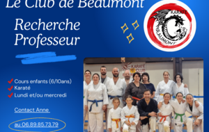 Club de Beaumont: Appel à Professeur